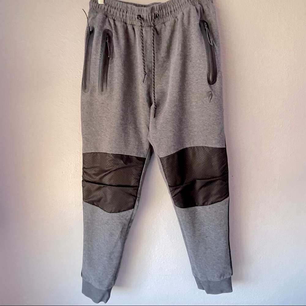 VENUM Gray Black Jogger Pants w/Pockets Logo